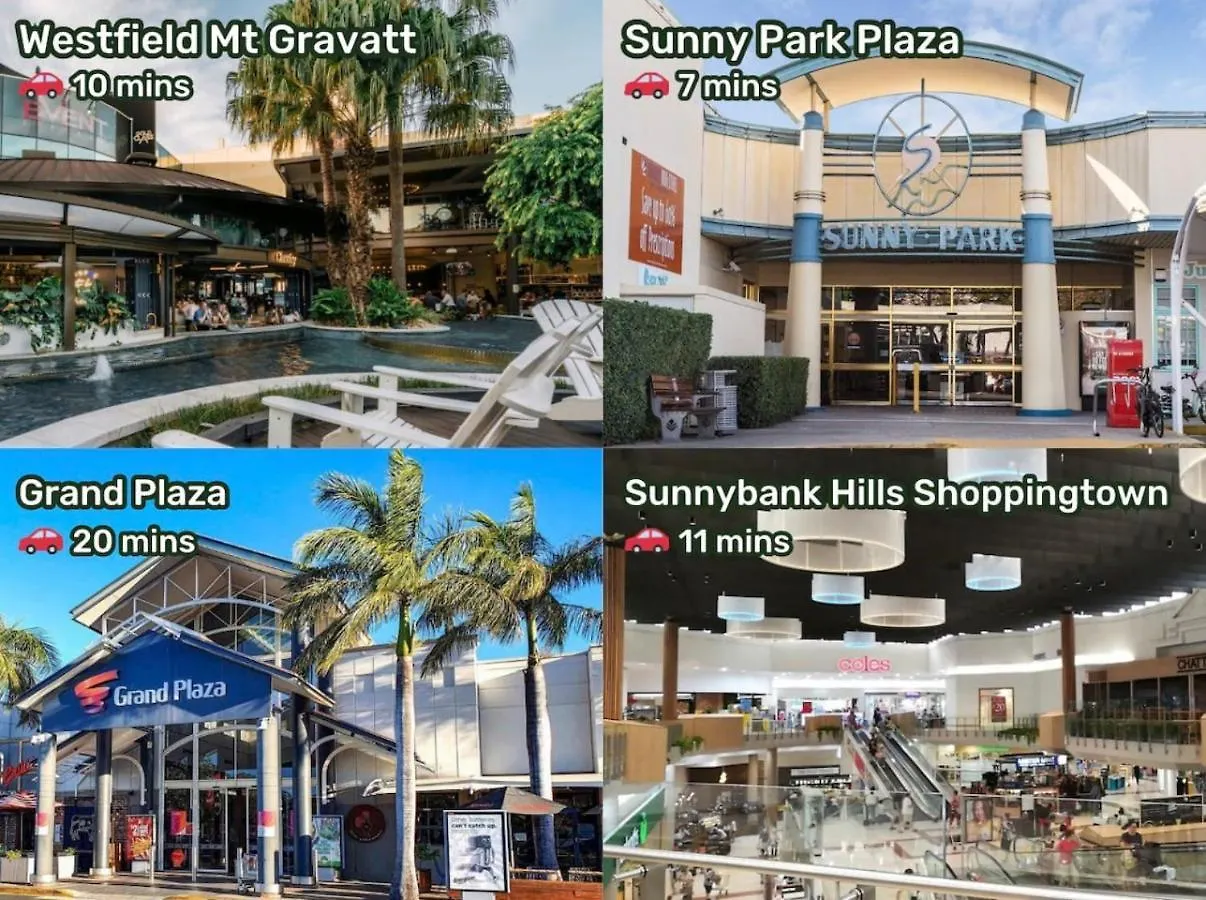 Semesterbostad Spacious Affordable 8B3B 2 Living Pool Yard And Mall Brisbane Australien